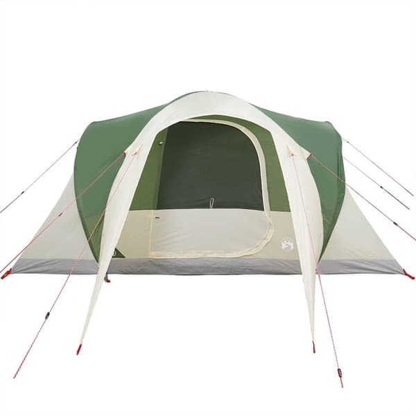 vidaXL Kuppeltelt for camping 6 personer grønn vanntett