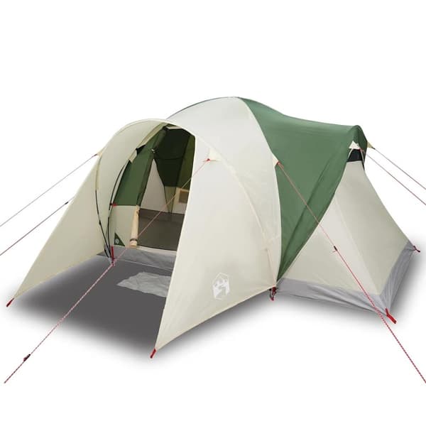 vidaXL Kuppeltelt for camping 6 personer grønn vanntett