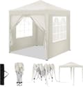 Miniatyrbild 1 av 9: Rootz Outdoor Gazebo - Trädgårdstak - Solskydd - Rostskyddad - UV-skydd - 2m x 2m x 2,4m