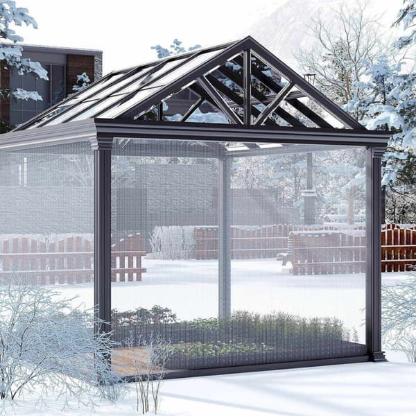 Rootz vedenpitävä suojapeite PE - Läpinäkyvä peite - UV-kestävä - Vahvistetut kulmat - 3m x 4m - Säänkestävä ulkokansi