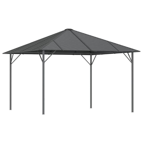 Paviljong med tak 3x3 m antracit