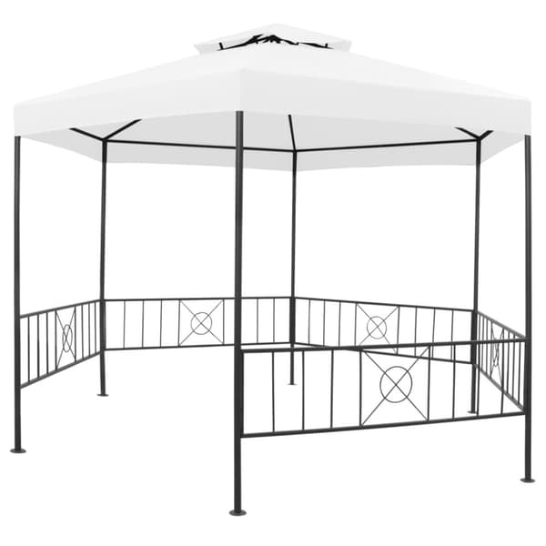 Paviljong 323x275x265 cm vit 180 g/m²