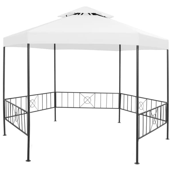 Paviljong 323x275x265 cm vit 180 g/m²