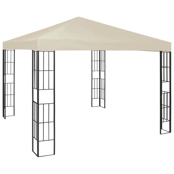 Paviljong 3x3 m gräddvit