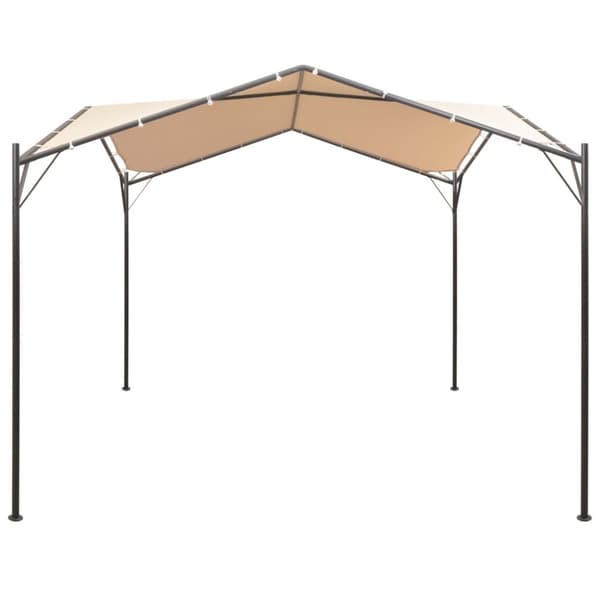 Paviljong 4x4 m stål beige