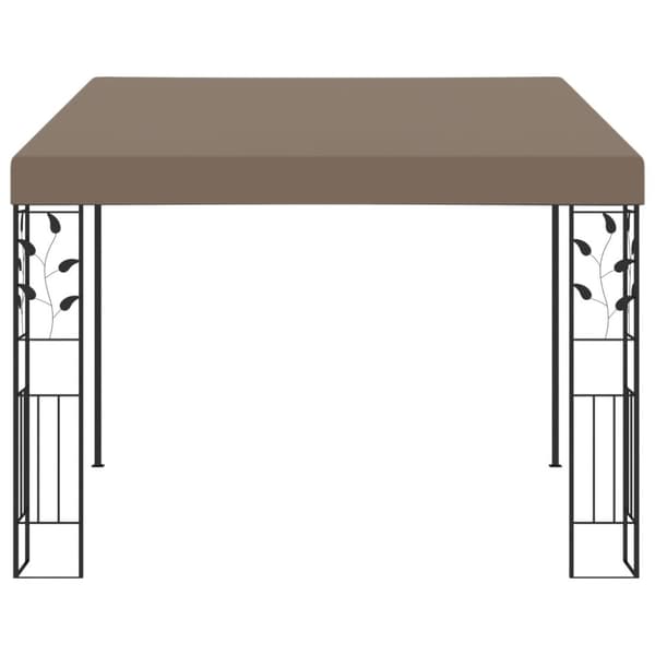 Väggmonterad paviljong 3x3x2,5 m taupe