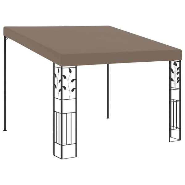 Väggmonterad paviljong 3x3x2,5 m taupe