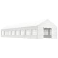Miniatyrbild 2 av 2: Paviljong med tak vit 17,84x4,08x3,22 m polyeten