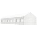 Miniatyrbild 1 av 2: Paviljong med tak vit 17,84x4,08x3,22 m polyeten