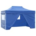 Miniatyrbild 1 av 2: Pop-Up hopfällbart partytält med 4 sidoväggar 3x4,5 m blå