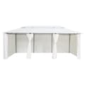 Miniatyrbild 2 av 2: Paviljong med draperier 600x298x270 cm vit 180g/m²