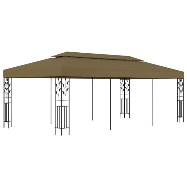 Paviljong 6x3 m taupe 180 g/m²