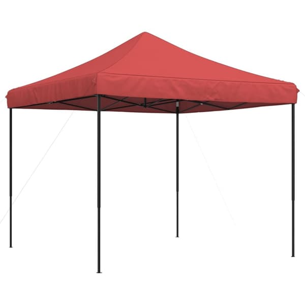 Pop-Up hopfällbart partytält 292x292x315 cm vinröd