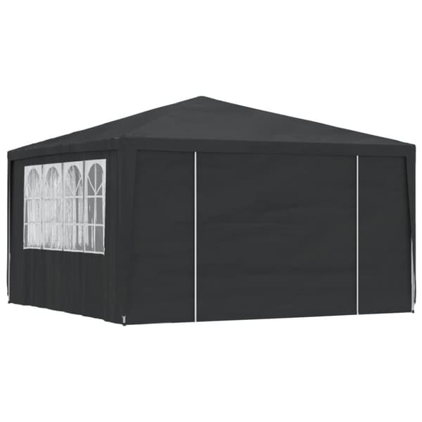 Professionellt partytält med väggar 4x4 m grön 90 g/m²