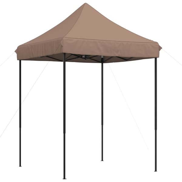 Pop-Up hopfällbart partytält 200x200x306 cm brun