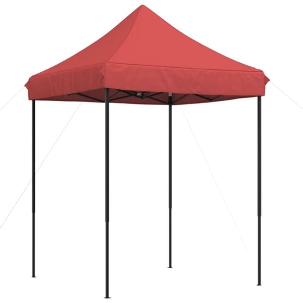 Pop-Up hopfällbart partytält 200x200x306 cm vinröd