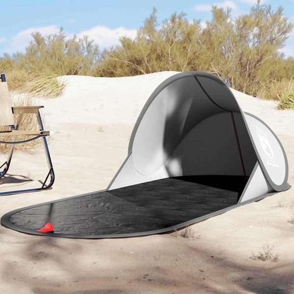 Strandtält grå pop-up vattentät