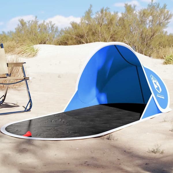 Strandtält azurblå pop-up vattentät