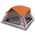 Miniatyrbild 2 av 2: Campingtält 4 personer grå och orange vattentätt