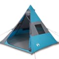 Miniatyrbild 2 av 2: Tipi-tält 7 personer blå vattentätt