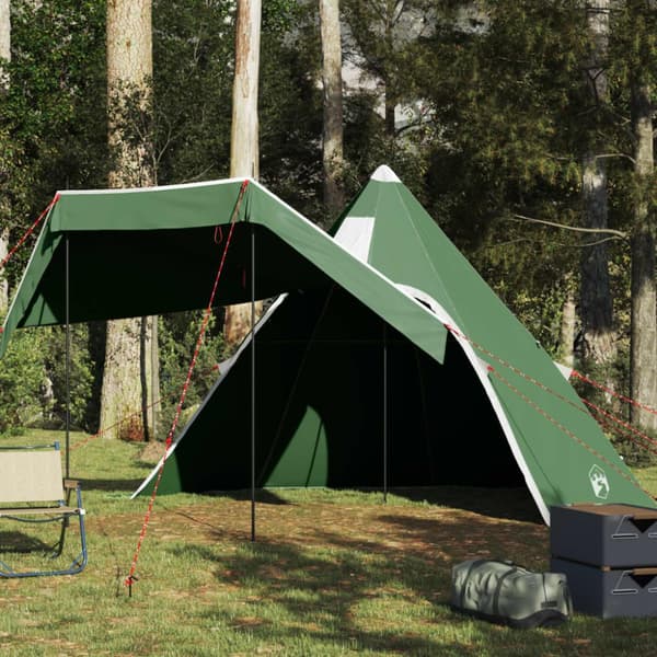 Tipi-tält 5 personer grön vattentätt