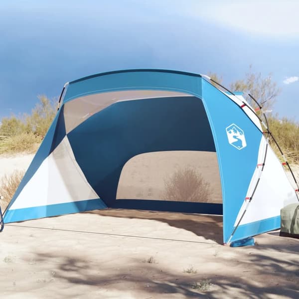 Strandtält azurblå 274x178x170/148 cm 185T polyester