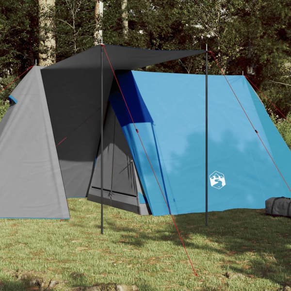 Campingtält 3 personer blå vattentätt