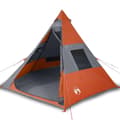 Miniatyrbild 2 av 2: Tipi-tält 7 personer orange vattentätt