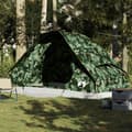 Miniatyrbild 1 av 2: Familjetält kupol 6 personer kamouflage vattentätt