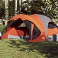 Miniatyrbild 1 av 2: Familjetält 6 personer cabin grå och orange vattentätt