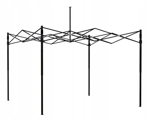 Express shopping pavillon 3x3 m 3 vægge grøn