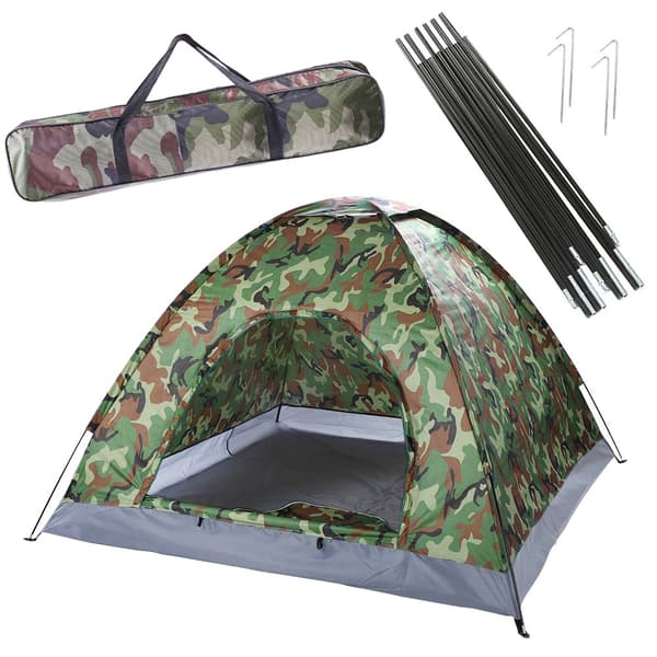Tält / Campingtält - Kamouflage - 2-3 personer