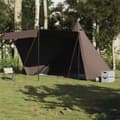 Miniatyrbild 1 av 2: Familjetält tipi 6 personer brun vattentätt