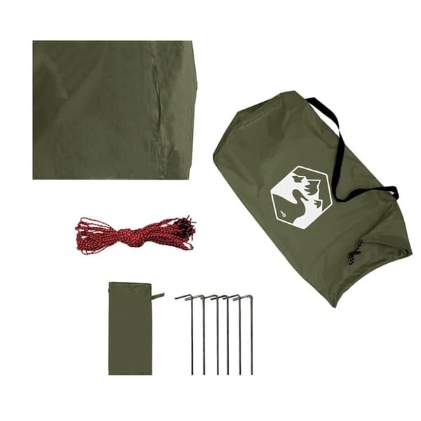 Tarp olivgrön 438x376x212 cm vattentät