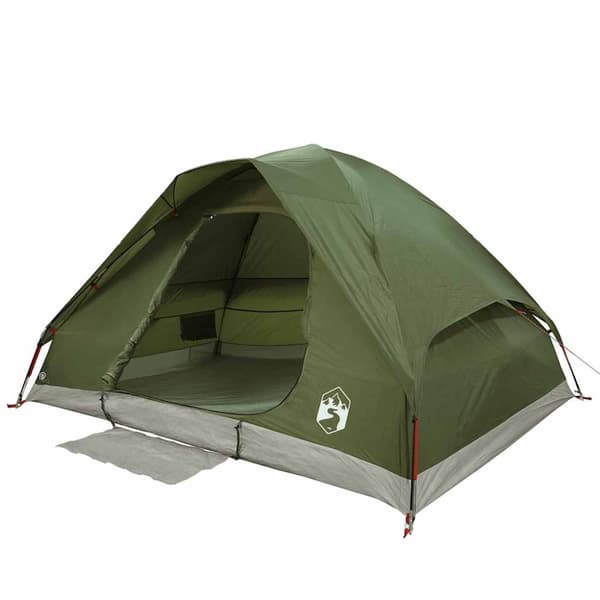 2-personers campingtelt vandtæt kuppel olivengrøn