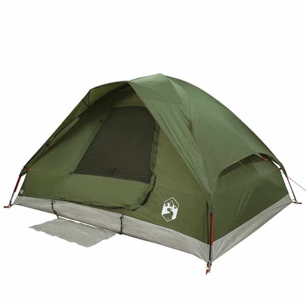 2-personers campingtelt vandtæt kuppel olivengrøn