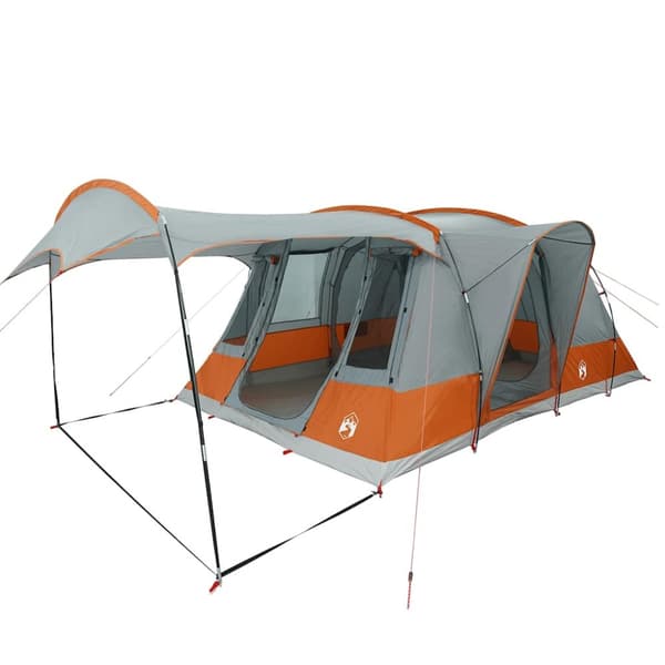 Camping Teltta, 5 henkilöä, harmaa ja oranssi, vedenpitävä