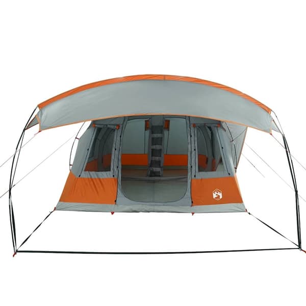 Camping Teltta, 5 henkilöä, harmaa ja oranssi, vedenpitävä