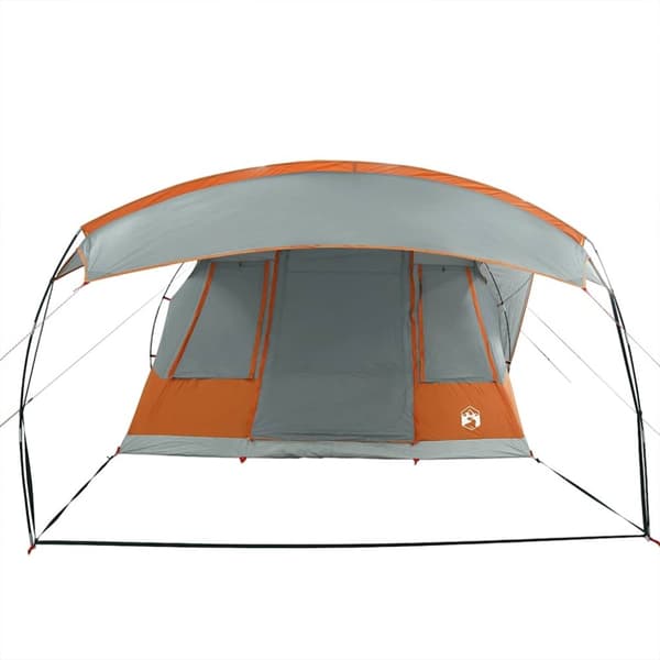 Camping Teltta, 5 henkilöä, harmaa ja oranssi, vedenpitävä