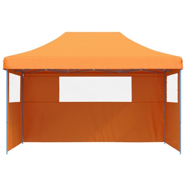 Pop-Up hopfällbart partytält med 3 sidoväggar ORANGE