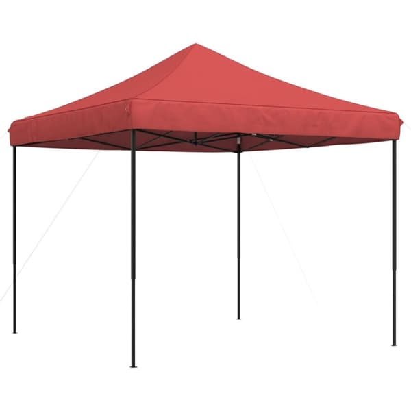 Pop-Up hopfällbart partytält 292x292x315 cm vinröd
