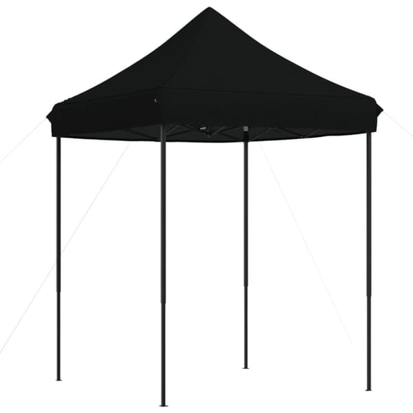 Pop-Up hopfällbart partytält 200x200x306 cm svart