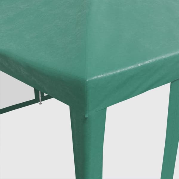 Partytält med 10 sidoväggar i nät 6x4 m HDPE grön