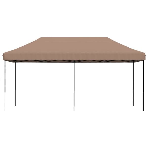 Pop-Up hopfällbart partytält 580x292x315 cm brun
