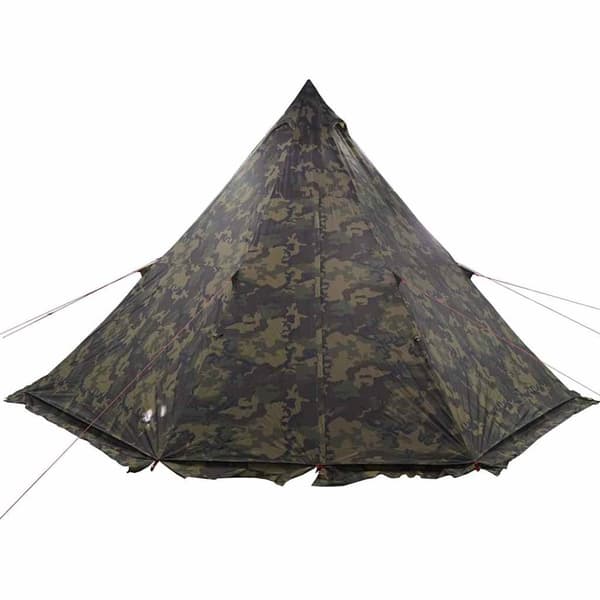 vidaXL Familietelt tipi for 6 personer kamuflasje vanntett