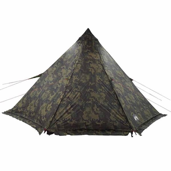 vidaXL Familietelt tipi for 6 personer kamuflasje vanntett