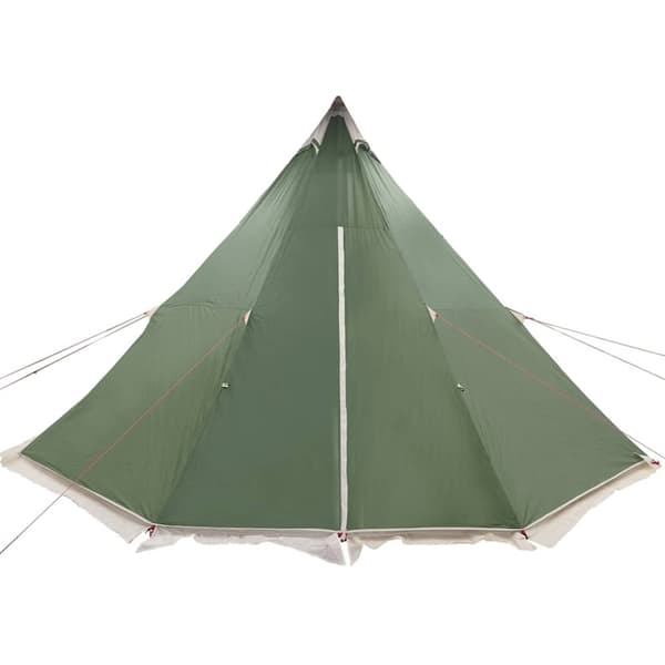 vidaXL Tipi-telt for camping 6 personer grønn vanntett