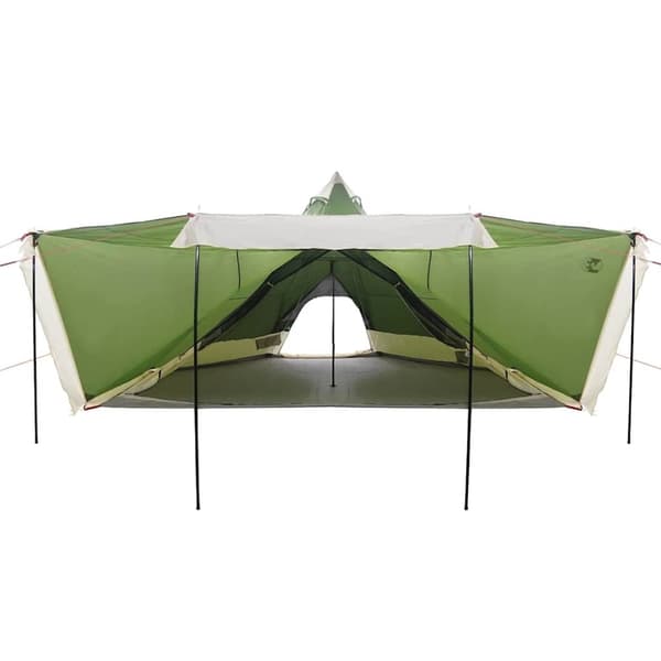 vidaXL Tipi-telt for camping 6 personer grønn vanntett