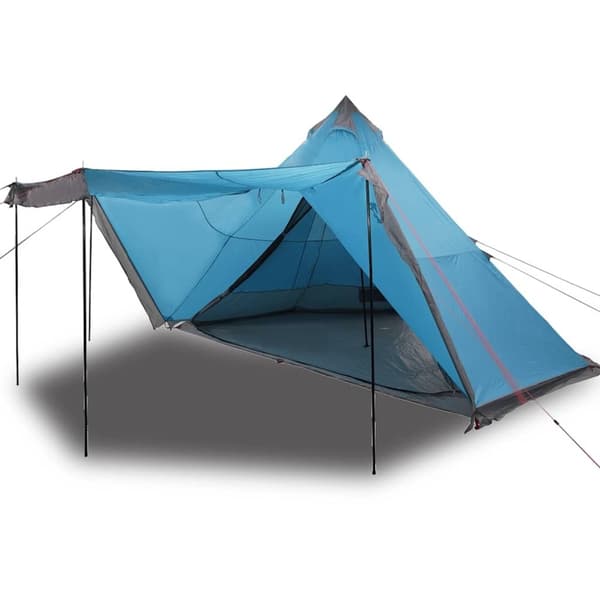 vidaXL Familietelt tipi for 6 personer blå vanntett