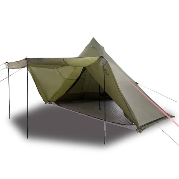vidaXL 6-personers campingtelt vandtæt olivengrøn